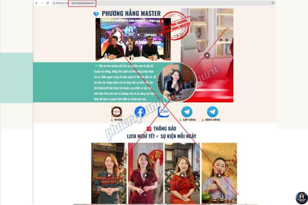 So sánh thương hiệu thật và group giả, dịch vụ “lừa đảo” .http://www.phuonghangmaster.me/